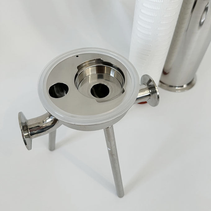 Single Round Sanitary Liquid Filter Housing