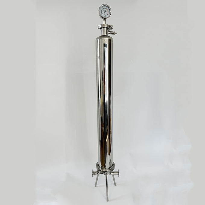 Single Round Sanitary Liquid Filter Housing