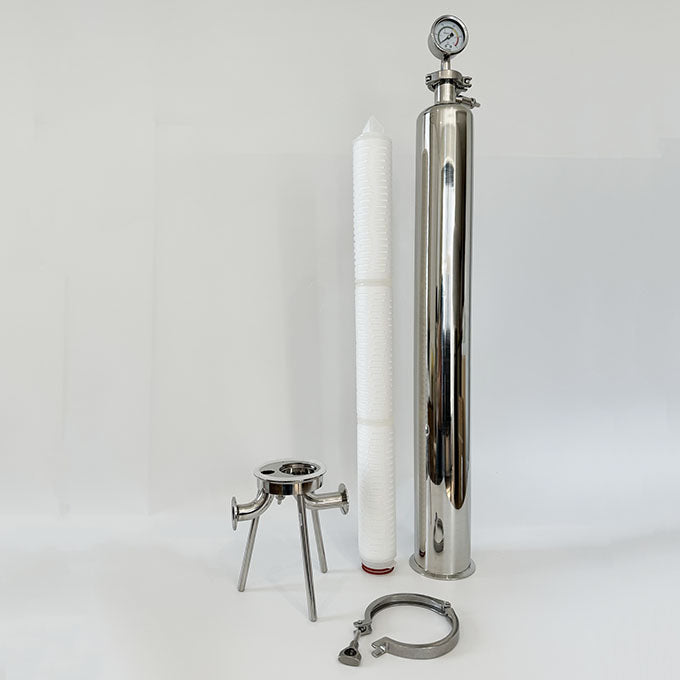 Boîtier de filtre à liquide sanitaire rond simple (MTO) 