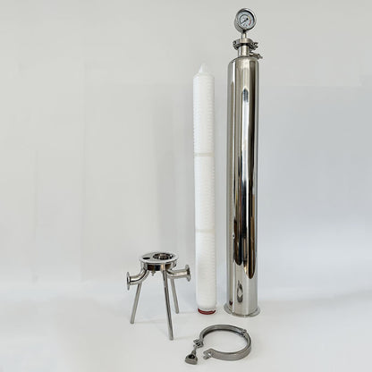 Boîtier de filtre à liquide sanitaire rond simple (MTO) 