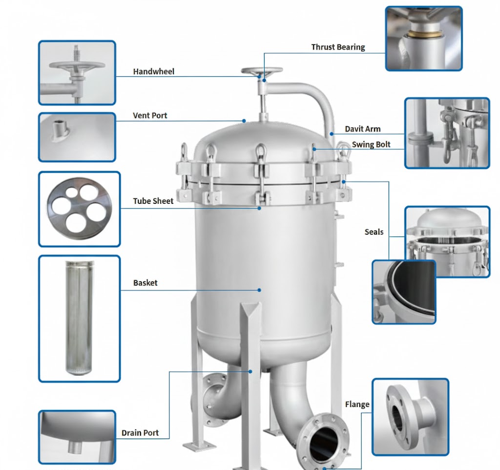 Boîtier de filtre à manches (MTO) 